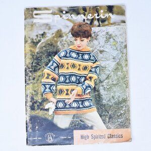 VTG Spinnerin High Spirited Classics DIY Instruction Pattern Book Knitting 1960s